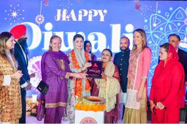 Chief Minister Maryam Nawaz Celebrates Diwali 2025 Pakistan's Punjab Province in Lahore