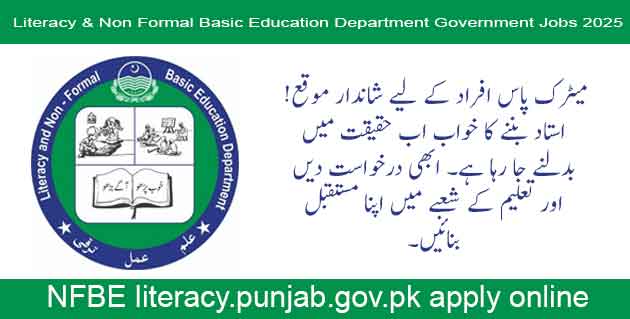 NFBE Punjab Jobs 2025