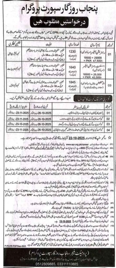  Punjab Rozgar scheme 