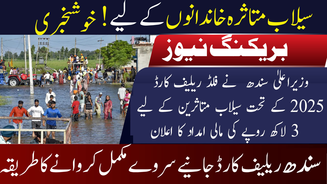 Sindh Flood Relief Card 2025